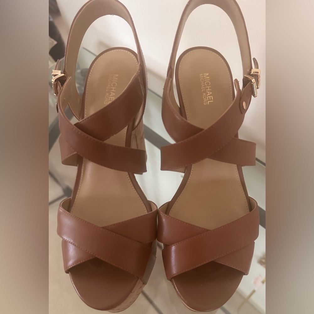 Michael Kors Platform Block Heel Sandals